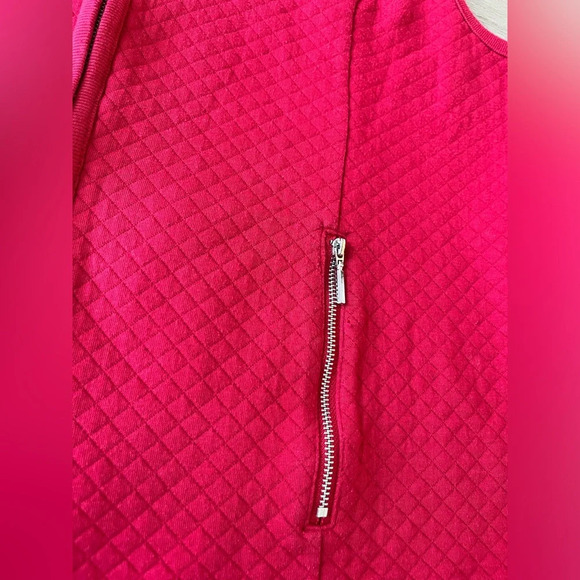 Karen Scott Sport Woman Red vest with zipper SZ L - Picture 3 of 6